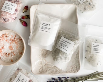 baby shower bath salt favors