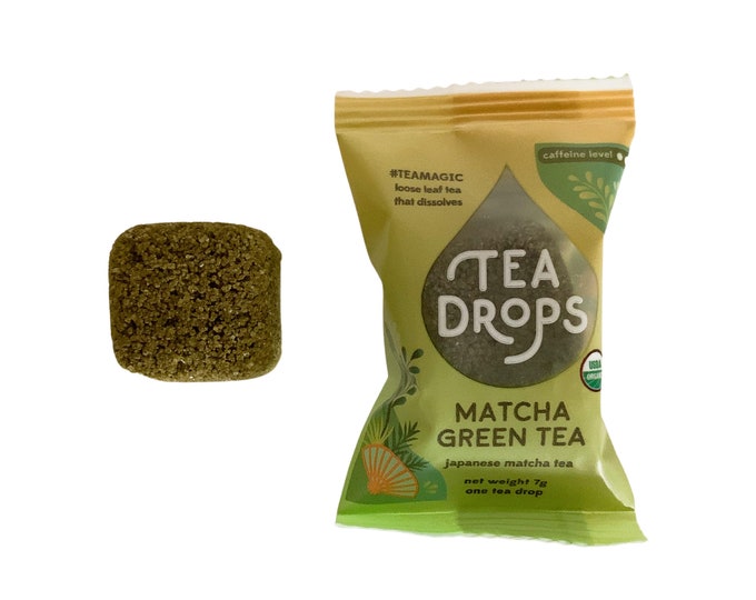 Tea Drops Matcha Green Tea Etsy
