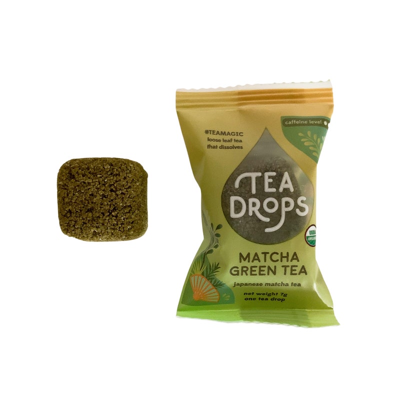 Tea Drops Matcha Green Tea Etsy