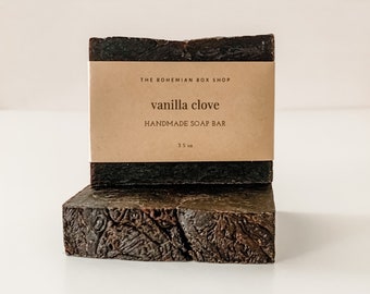 Vanilla Clove Soap Bar / Natural Autumn Soap Bar / Fall Soap Bar / Natural Handmade Soap / Cold Process Soap / Spa Gift / Soap For Men