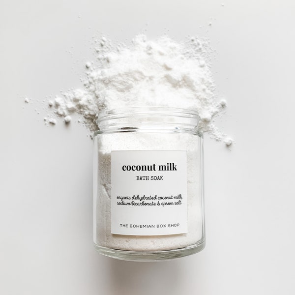 Coconut Milk Bath Soak / Coconut Milk Bath Salts / Coconut Milk Bath Powder / Natural Bath Soak / Soothing Bath Soak / Stress Relief