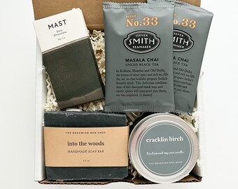 good thinking of you gifts for him Mini Relaxation Gift Set For Men / Self Care Gift Box / Birthday Gift Set Men / Relaxation Gift for Him / Thinking Of You Gift /Care Package