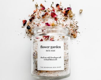 Flower Garden Bath Soak / Floral Bath Salts / Goddess Bath / Bath Salts / Relaxing Bath Salts / Self Care Gifts / Stress Relief