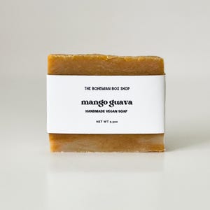 Mango Guava Soap Bar / Natural Mango Guava Soap Bar / Fruity Soap Bar / Natural Handmade Soap / Cold Process Soap / Spa Gift