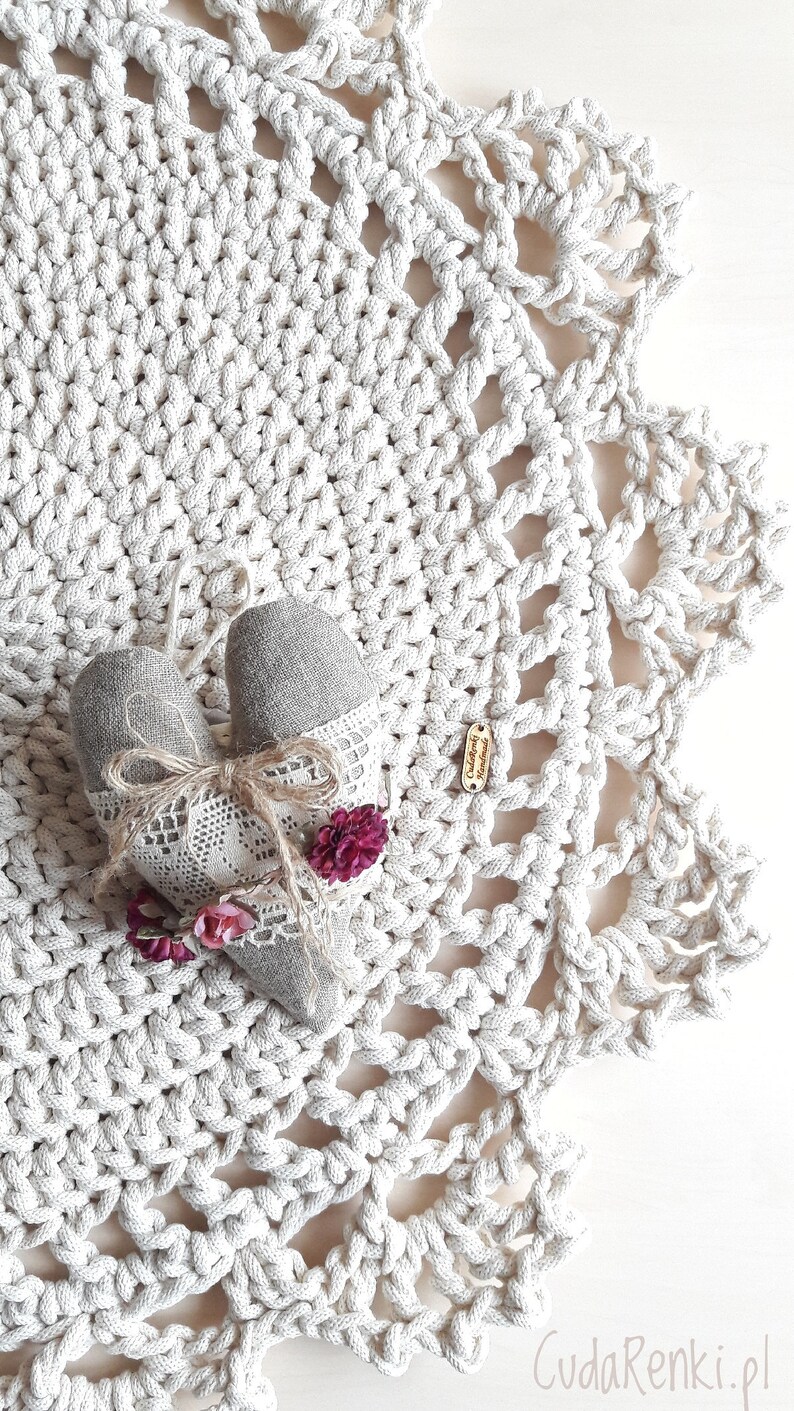 Nature Lace Rug Crochet Rug Rug With Decorative Lace - Etsy