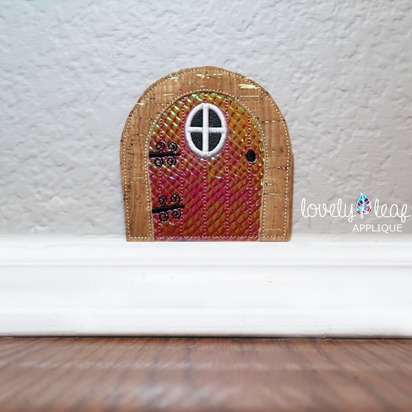 DIGITAL ITEM: Fairy Door in the hoop embroidery design 4 SIZES