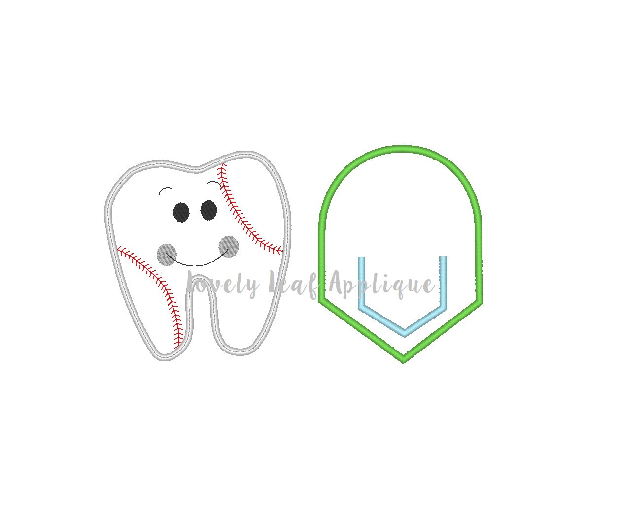 Tooth Baseball DIGITAL ITEM: 6x10 Baseball Tooth Fairy Pillow ITH Design - Etsy