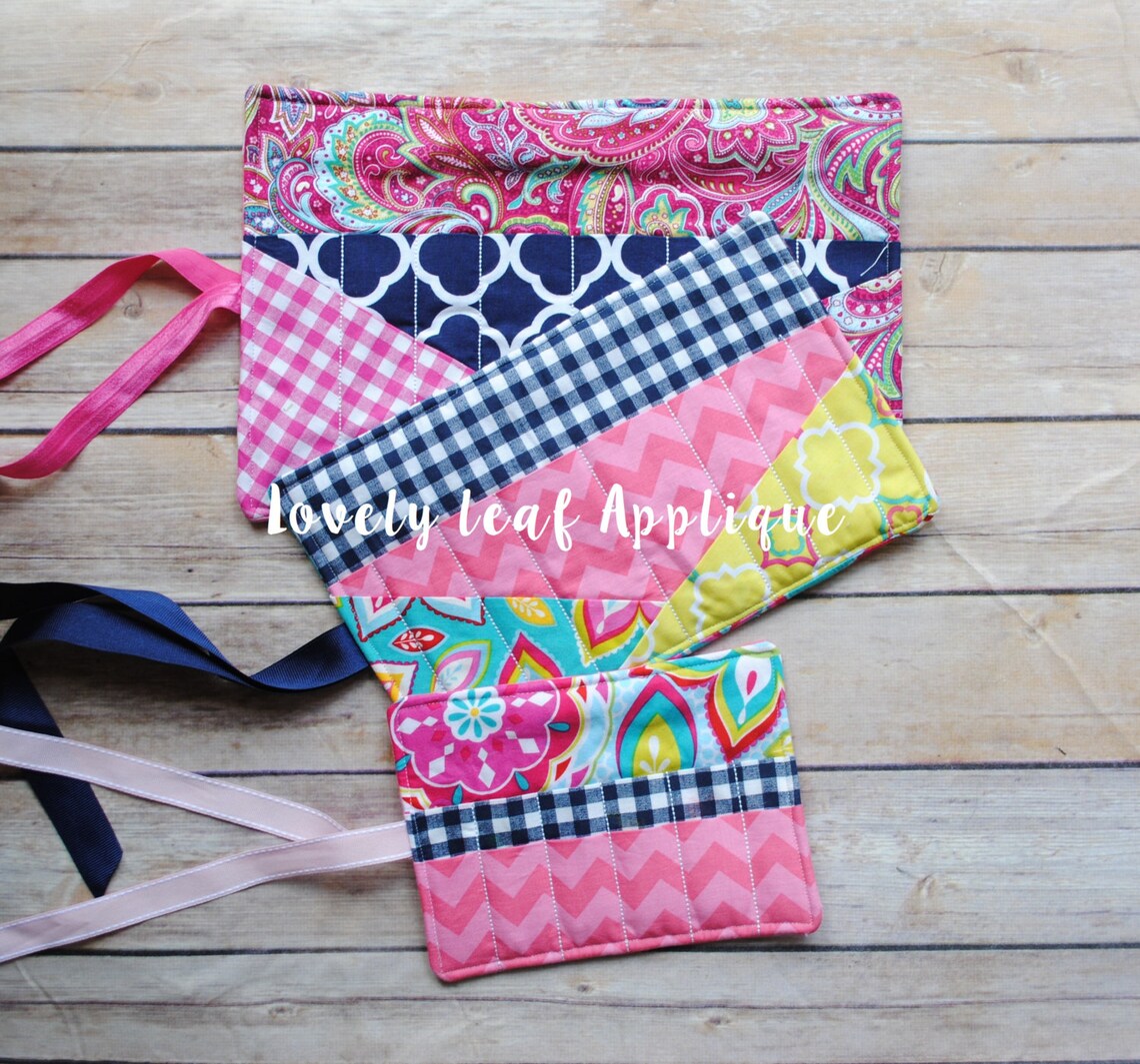 DIGITAL ITEM ITH Rollup Pouch Embroidery Design Three Sizes Etsy