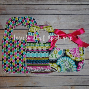 DIGITAL ITEM: ITH Bib Embroidery Design 5x7, 6x10, and 8x12 Hoop