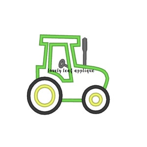 Aplique de tractor 4x4 y 5x7 con BOLSILLO PARA DIENTES LIBRES (ver descripción)