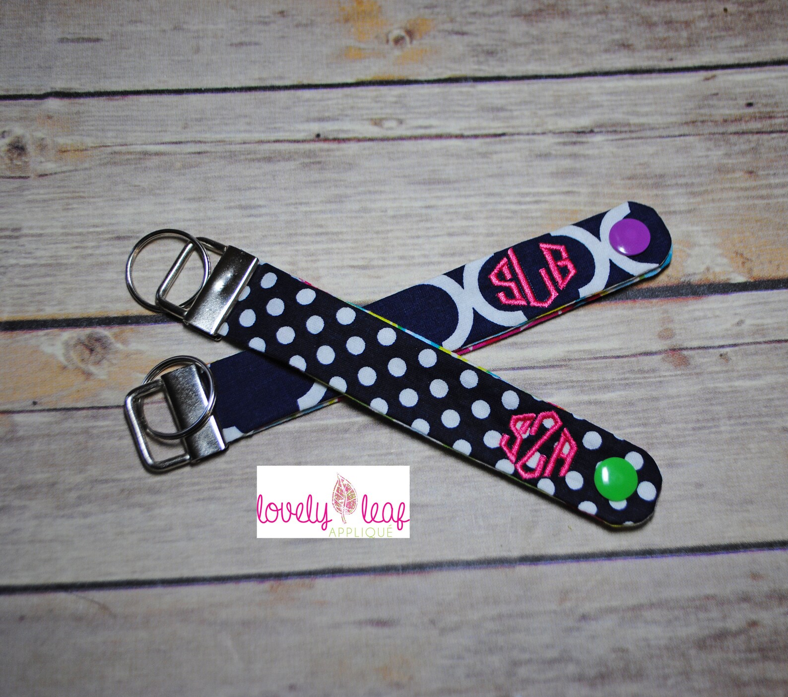 DIGITAL ITEM: ITH Snap Key Chain Wristlet Embroidery Design 4x4 and 5x7 ...
