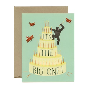 King Kong Cake Birthday Card - "It's the Big One!" - ID: BIR086