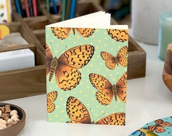 Fritillary Butterfly Pocket Notebook with 32 Unlined Pages - NB272