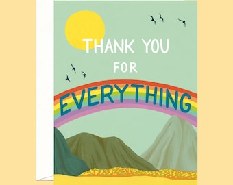 Thank You for Everything Card - "Thank You for Everything" - ID: TY307