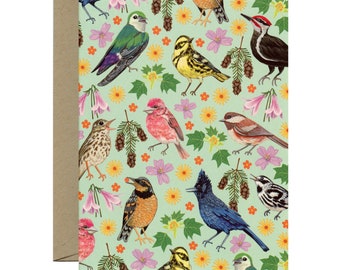Forest Birds Everyday Just Because Blank Stationery Card - ID: EV260