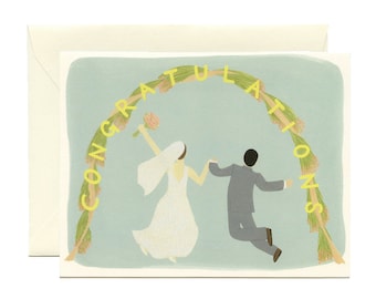 Wedding Arch Newlywed Card - "Congratulations" - ID: WED027