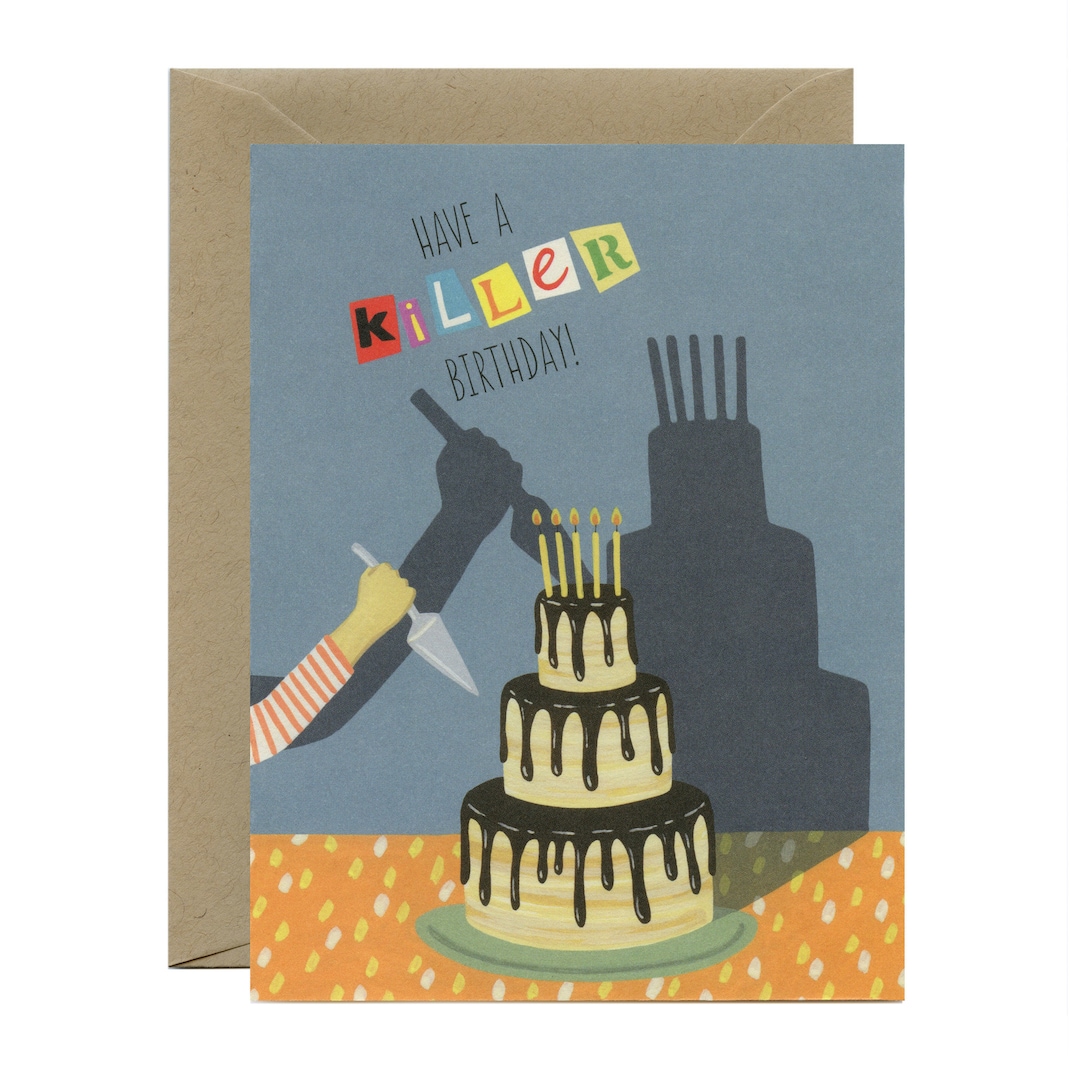 True Crime Murder Birthday Card have a Killer Birthday ID: BIR196 - Etsy