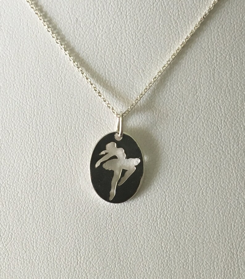 JXJL Silver Dancing Ballerina Necklace - 925 Sterling Silver, Crystal Accents, Gift For Girls & Women - View #11