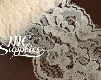 Ivory lace,craft lace,wide lace,lace for craft,sewing lace,lace trim,sewing trim,sewing lace trim,lace by the yard,wedding lace,lace ribbon