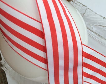 Satin ribbon,fabric ribbon,craft ribbon,scrapbooking ribbon,4th of July ribbon,patriotic ribbon,ribbon for bows,ribbon by the yard,161