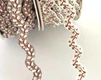 Riley Blake Ric Rac Christmas Ribbon Ric-Rac by-the-yard Holiday Gift Wrap Christmas Gift Wrap- 34 Ric-Rac Rick Rack Blue Ric-Rac