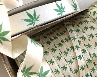 20 yds,Cannabis ribbon,marijuana leaves ribbon,weed ribbon,ribbon for crafts,curly ribbon,earth day ribbon,cotton ribbon,ribbon by the yard.