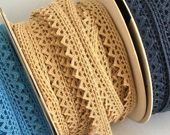 Crocheted lace,craft lace,lace for crafts,sewing lace,lace trim,sewing trim,lace by the yard,crafting lace,lace ribbon,lace.