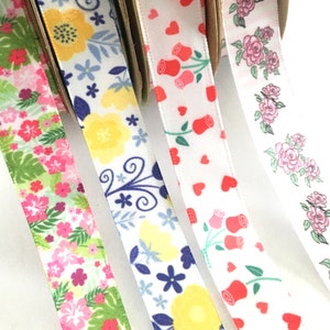 2 yds,Floral ribbon,flower ribbon,satin ribbon,craft ribbon,printed  ribbon,ribbon for crafts,ribbon for bows,ribbon by the yard.