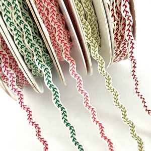 2-25 yds,ruban de lin ric rac,garniture ric rac,ruban artisanal,ruban de lin,ruban pour noeuds,ruban à fleurs,ruban par mètre,ruban pour noeuds à cheveux,57