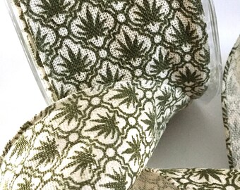 1-10 yds,Weed ribbon,cannabis leaves ribbon,marijuana ribbon,ribbon for crafts,earth day ribbon,embellished ribbon,ribbon by the yard.