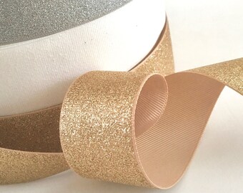 Grosgrain ribbon,glitter ribbon,fabric ribbon,gold ribbon,embellished ribbon,ribbon for bows,scrapbooking ribbon,sewing ribbon.