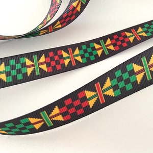 1-10 yds,African ribbon,Ankara ribbon,fabric ribbon,colorful ribbon,decorative ribbon,scrapbooking ribbon,embellished ribbon,crafts ribbon. image 1