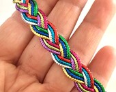 5 yds,Braided trim,braided ribbon,colorful trim,trim ribbon,scrapbooking trim,ribbon by the yard,gift wrapping trim.