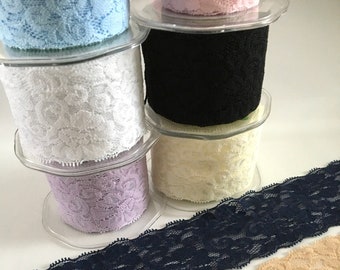 Elastic lace,elastic ribbon,elastic for headbands,elastic,headband supply,DIY headband,elastic by the yard,elastic ribbon,elastic trim,137