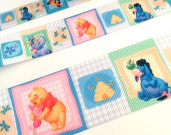 1-40 m,Pooh Band,FOE elastisch,Bärenband,Ripsband,Band für Bögen,Bastelband,Schleifenband,60