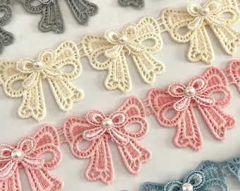 Bow applique,embroidered bows,bow trim,bow lace,craft lace,lace for crafts,sewing lace,lace trim,sewing trim,sewing trim,lace ribbon.