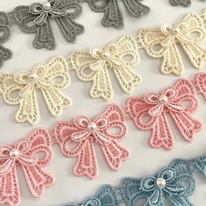 Bow applique,embroidered bows,bow trim,bow lace,craft lace,lace for crafts,sewing lace,lace trim,sewing trim,sewing trim,lace ribbon.