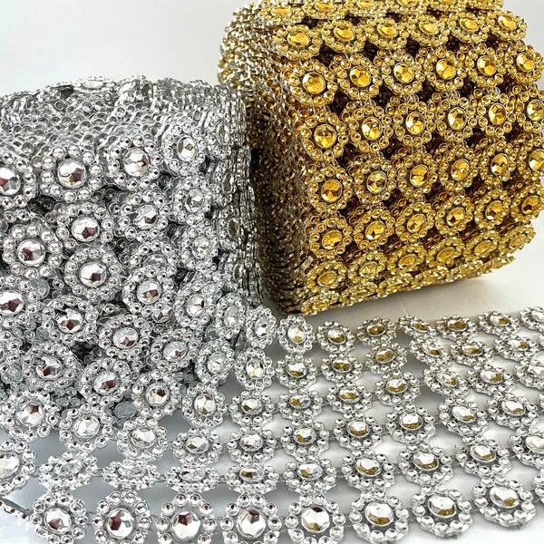 1-10 yds,Ruban maille diamant,ruban bijou,ruban strass,maille par yard,maille mariage,décoration gâteau,scrapbooking maille strass,73