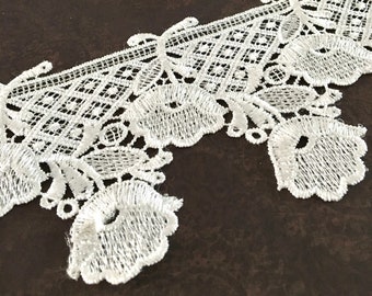 Crocheted trim,craft lace,lace for crafts,sewing lace,lace trim,drapery trim,sewing lace trim,lace by the yard,crafting lace,lace ribbon.