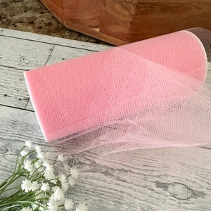 25 m, ruban de tulle rose, ruban artisanal, ruban pour nœuds, ruban à coudre, ruban par mètre, ruban de scrapbooking, tulle pour tutus, 168 m