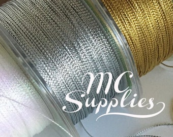 20-144 yds,Metallic string,metallic cord,thread cord,wedding cord,decorative cord,Christmas cord,craft cord,gold cord,synthetic cord.