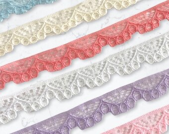 3 yds,Fabric lace,lace trim,craft lace,purple lace,sewing trim,pink lace trim,lace by the yard,crafting lace,lace ribbon,cotton lace.