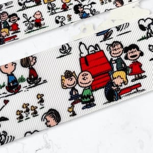 2-50 yds,Snoopy ribbon,dog ribbon,friends ribbon,grosgrain ribbon,ribbon by the yard,ribbon for bows,craft ribbon,fabric ribbon,60