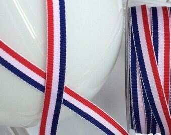 5 yds,Patriotic ribbon,4th of July ribbon,craft ribbon,ribbon for craft,ribbon for bow,ribbon,ribbon by the yard,scrapbooking ribbon,161