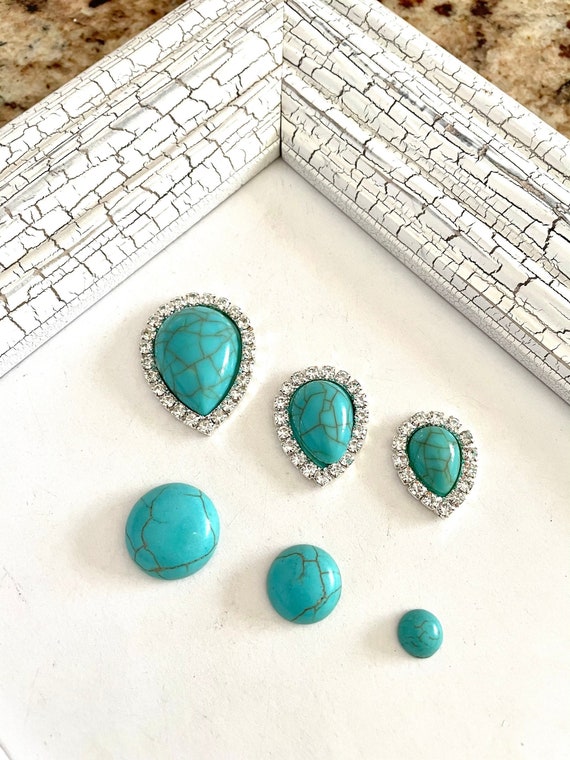 10 pcs,Blue cabochons,blue gemstone,turquoise cabochon,half round cabochon,flatback cabochon,synthetic cabochon,dome cabochon,findings.