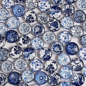 50 pcs,Blue cabochons,blue gemstone,glass cabochon,half round cabochon,flatback cabochon,dome cabochon,findings.