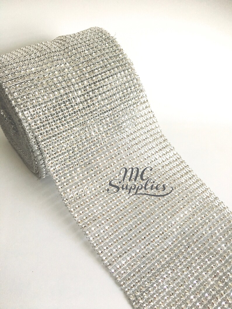 Diamond Mesh Ribbon,jewel Ribbon,rhinestone Ribbon,mesh by the Yard ...