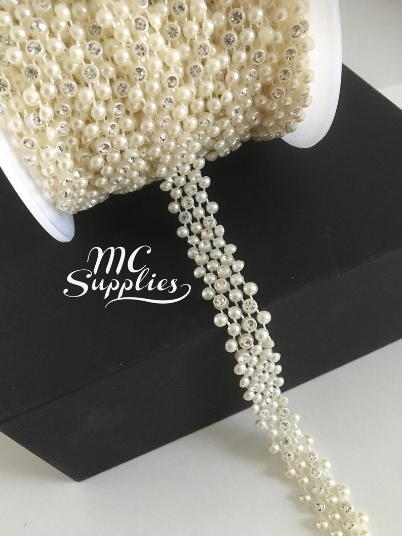 Strand Of Pearlsivory Pearl Trimpearl Stringivory Etsy