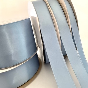 5-50 yds,French blue ribbon,blue ribbon,satin ribbon,ribbon for bow,craft ribbon,ribbon by the yard,scrapbooking ribbon,wedding ribbon