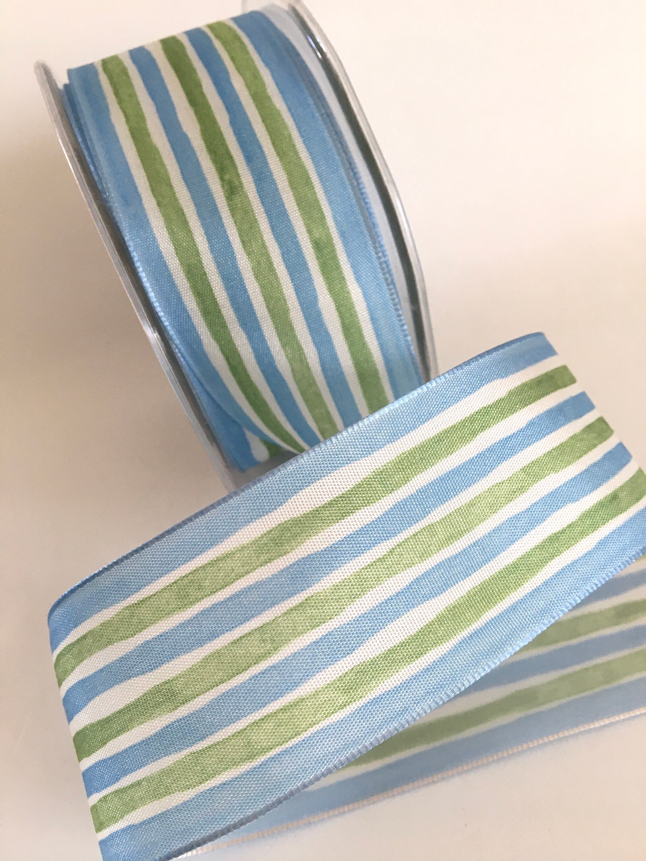 One Inch Ribbon Varigated 3 Yds,striped Ribbon,fabric Ribbon,variegated Ribbon,embellished Ribbon ...